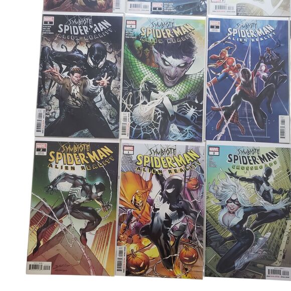 Symbiote Spiderman Alien Reality Crossroads Variants Comic Book Lot Marvel - Picture 4 of 5